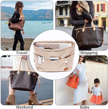 
                        
                          Cargar imagen en el visor de la galería, iN. Purse Organizer Insert with zipper Nylon fabric for women Handbags &amp; Totebag
                        
                      