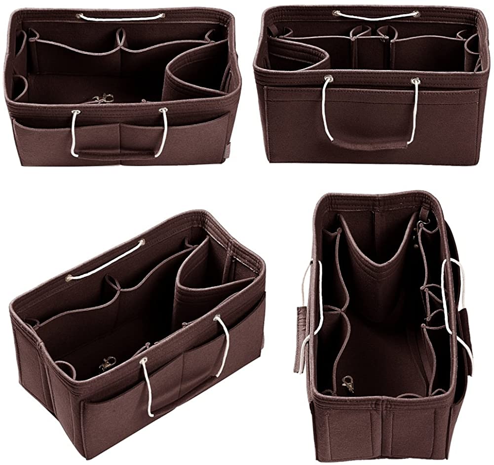 Purse Organizer, Multi-Pocket Felt Handbag Organizer, Purse Organizer Insert with Handles, Medium, Large, X-Large
