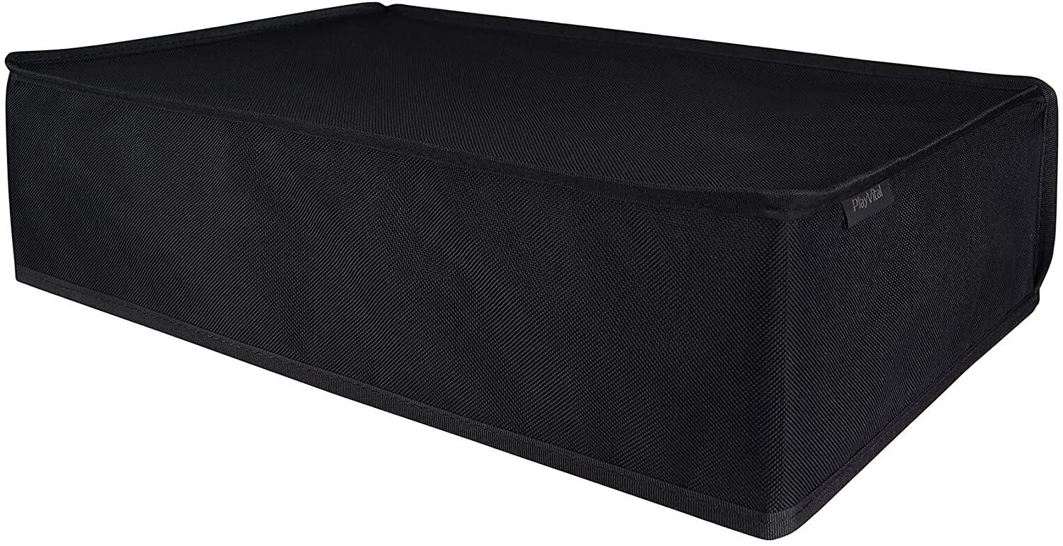 PlayVital Gray Nylon PS5 Dust Cover, Soft Neat Lining Dust Guard for DualSense 5 Console - JOY2ESpree
