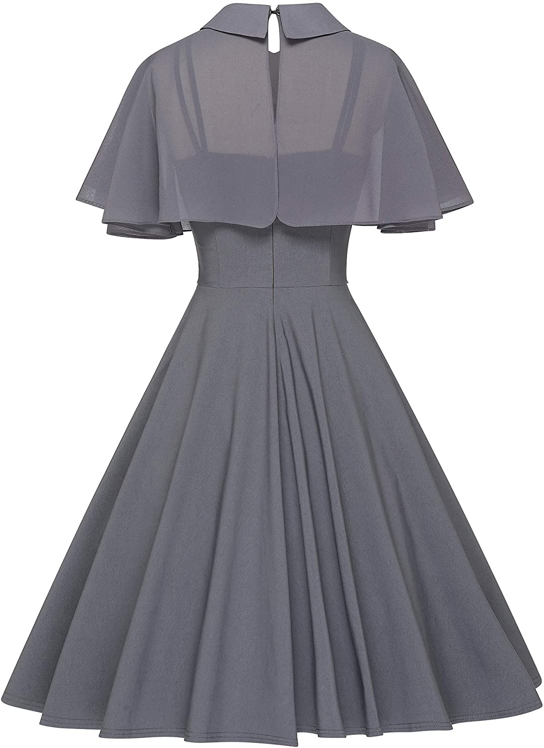 GownTown Women's 1950s Cloak Two-Piece Cocktail Dress