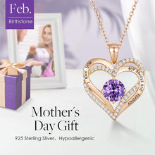 
                        
                          Cargar imagen en el visor de la galería, CDE Forever Love Heart Women Necklace 925 Sterling Silver Rose Gold Plated Birthstone Pendant Necklaces for Women - JOY2ESpree
                        
                      