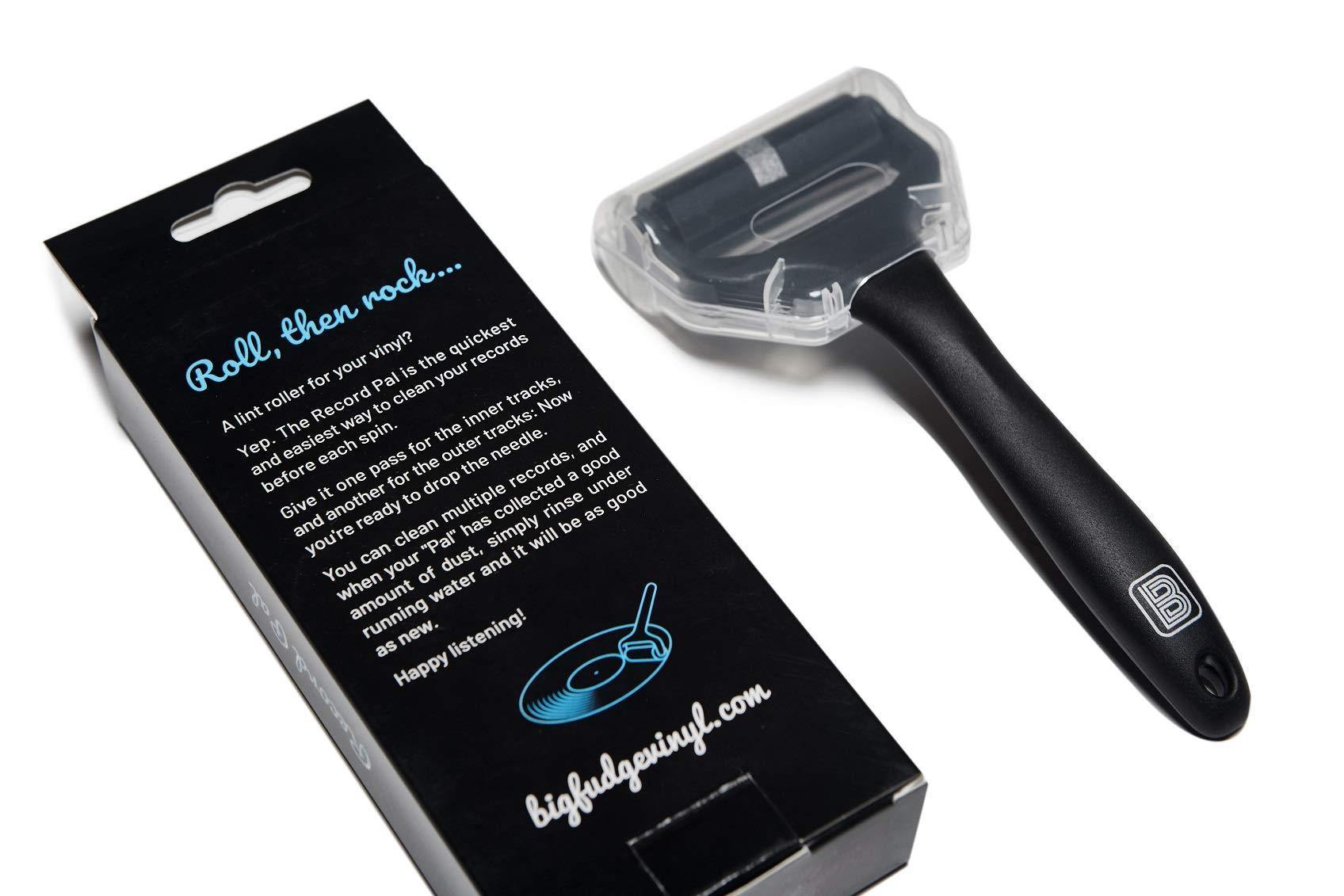 Big Fudge Record Pal, Vinyl Roller Cleaner. Black Vinyl Record Cleaner in Gift Pack. Silicone Lint Roller for LP Records, Anti-Static Record Duster. - JOY2ESpree