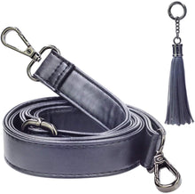 
                        
                          Muat gambar ke penampil Galeri, SUPXINJIA Leather Purse Strap Replacement - Adjustable for Handbags Crossbody or Shoulder Bags 34-59 Inch Long, 0.7 Inch Wide, Black with Gold Clasp
                        
                      