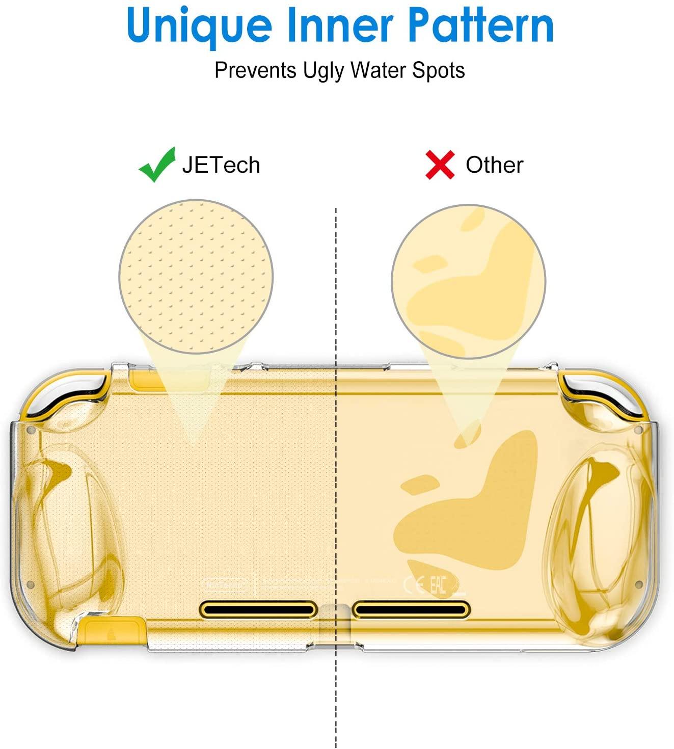JETech Protective Case for Nintendo Switch Lite 2019, Grip Cover with Shock-Absorption and Anti-Scratch Design, HD Clear - JOY2ESpree