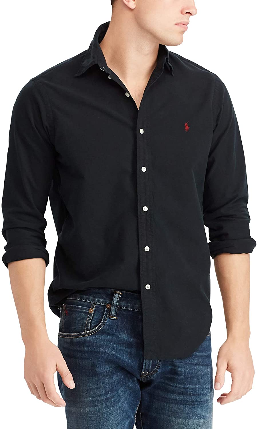 Polo Ralph Lauren Mens Classic Fit Oxford Longsleeve Buttondown Shirt