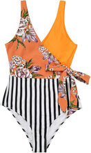 
                        
                          画像をギャラリービューアに読み込む, CUPSHE Women's One Piece Swimsuit Knotted Color Block Bathing Suit
                        
                      