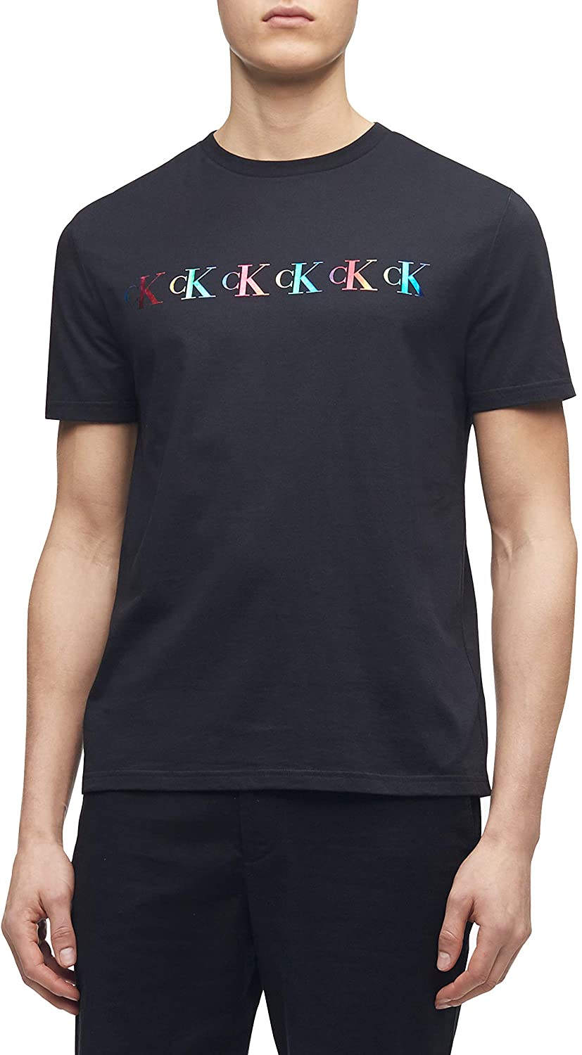 Calvin Klein Men's Short Sleeve Monogram Logo T-Shirt