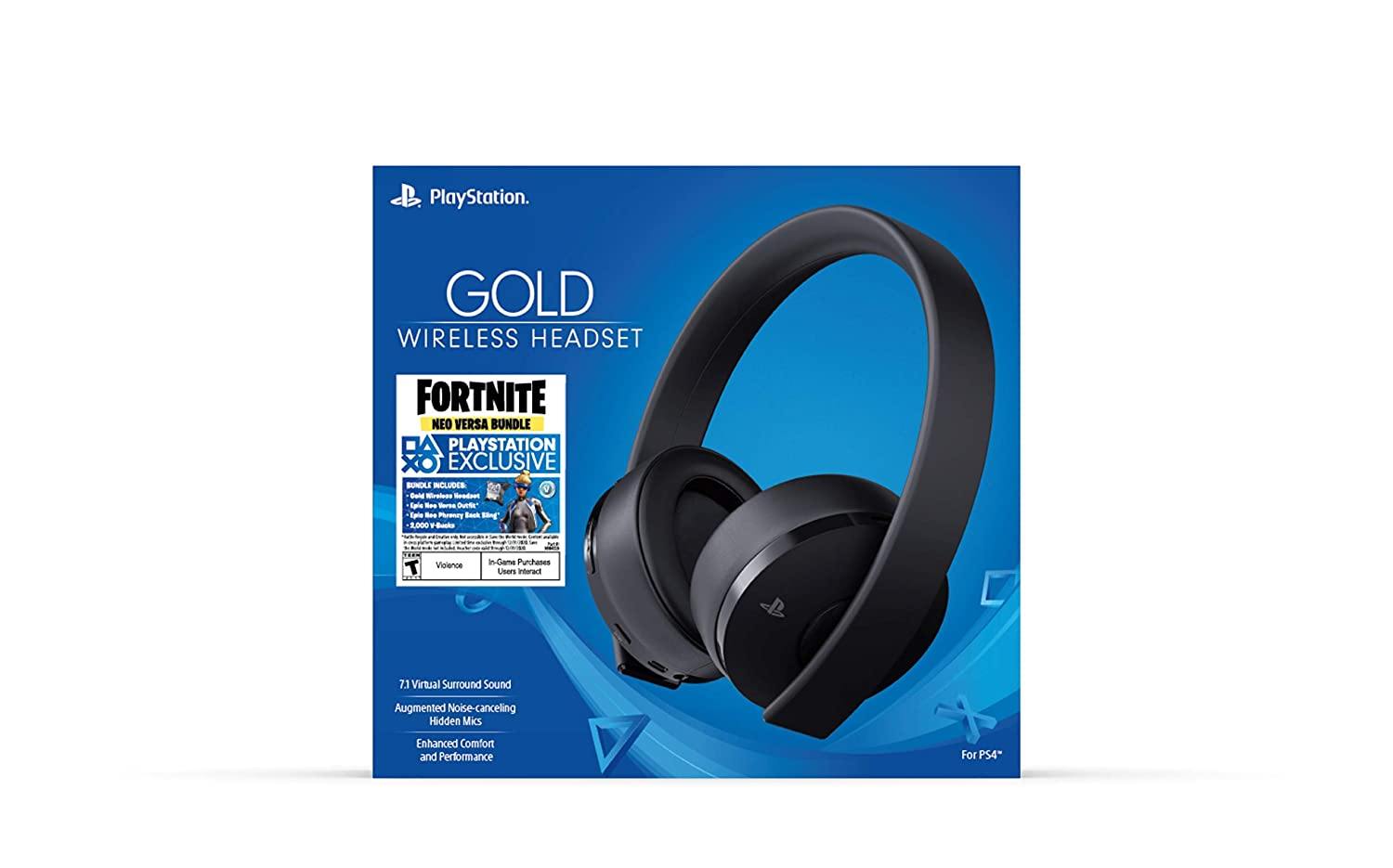 PlayStation Gold Wireless Headset - PlayStation 4 - JOY2ESpree