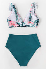 
                        
                          गैलरी व्यूवर में इमेज लोड करें, CUPSHE Women's High Waist Bikini Swimsuit Ruffle Floral Print Two Piece Bathing Suit
                        
                      