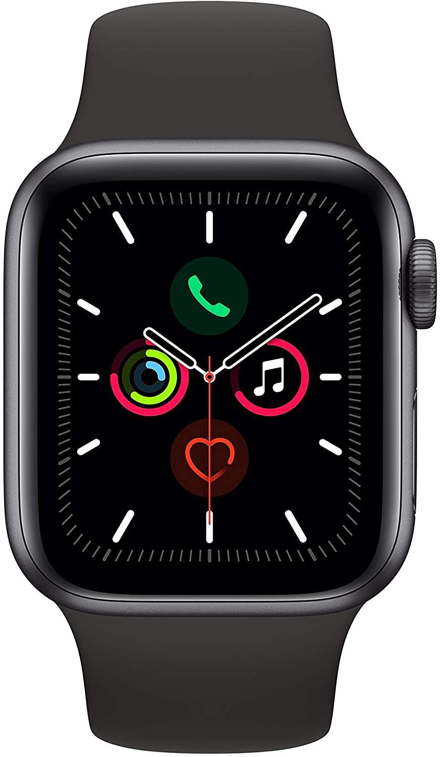 Apple Watch Series 5 (GPS + Cellular, 40MM) - Gold Aluminum Case with Pink Sand Sport Band (Renewed) - JOY2ESpree