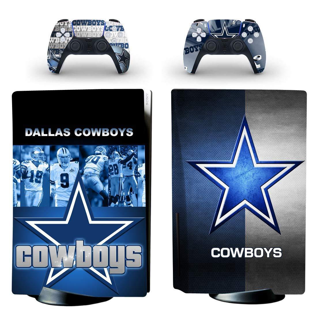 Decal Moments PS5 Standard Disc Console Controllers Full Body Vinyl Skin Sticker Decals for Playstation 5 Console and Controllers Cowboys - JOY2ESpree