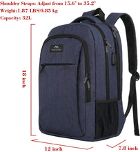 
                        
                          Cargar imagen en el visor de la galería, Matein Travel Laptop Backpack, Business Anti Theft Slim Durable Laptops Backpack
                        
                      