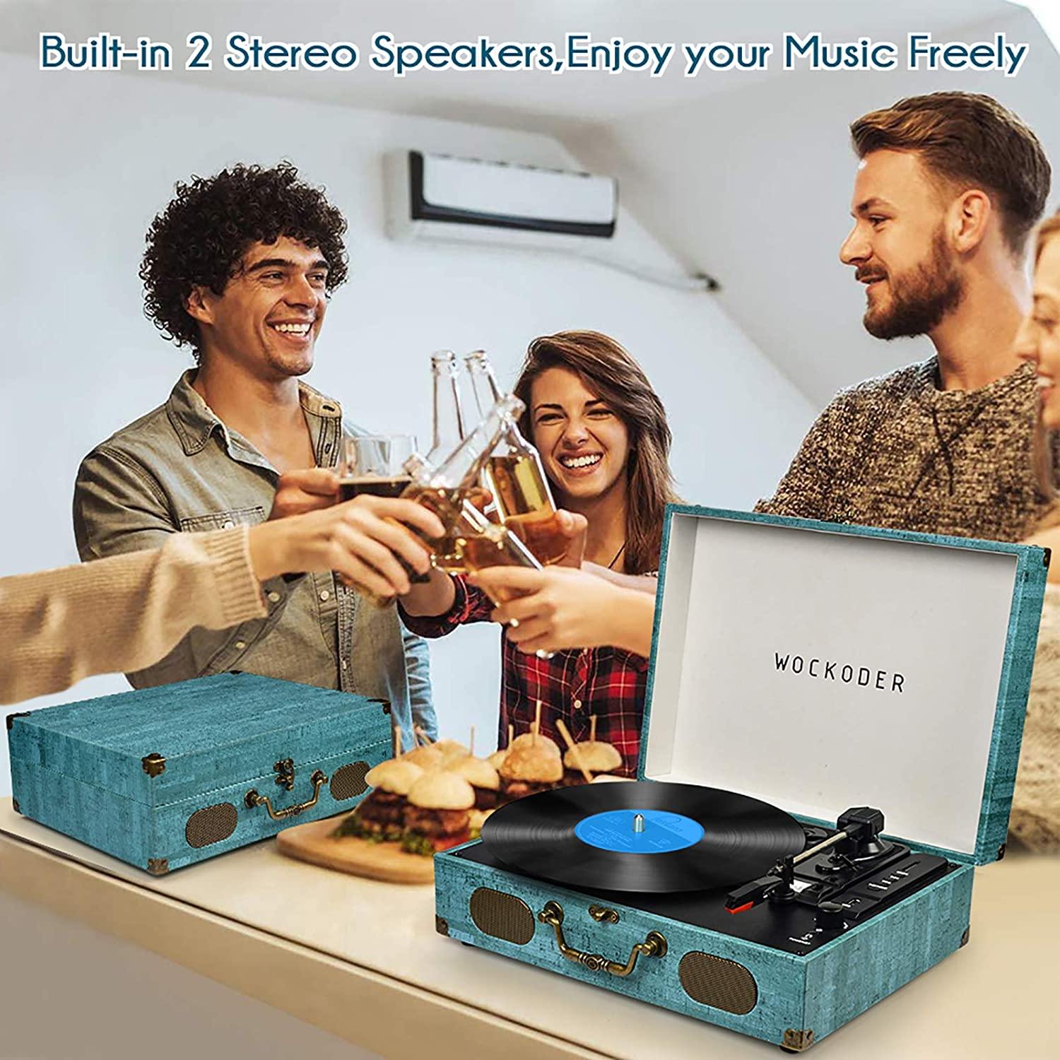 Record Player with Speakers Vinyl Record Player Wireless Turntables - JOY2ESpree
