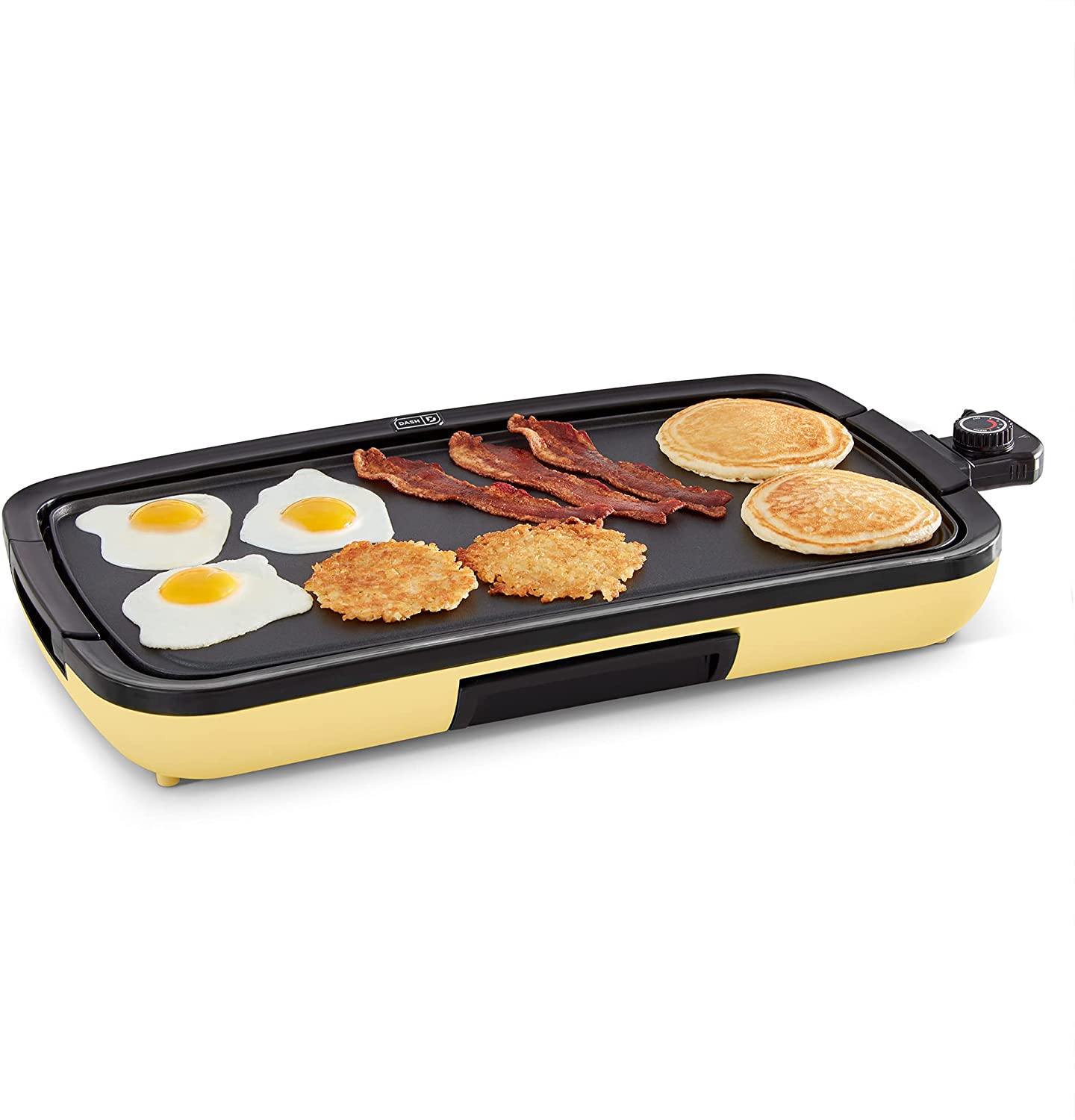 DASH DEG200GBRD01 Everyday Nonstick Electric Griddle for Pancakes, Burgers, Quesadillas, Eggs & other on the go Breakfast - JOY2ESpree
