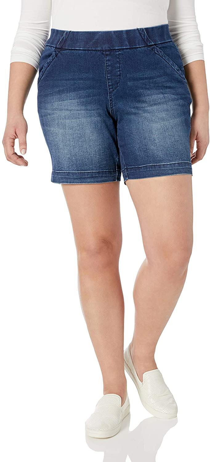 Jag Jeans Women's Plus Size Gracie Pull on 8" Short