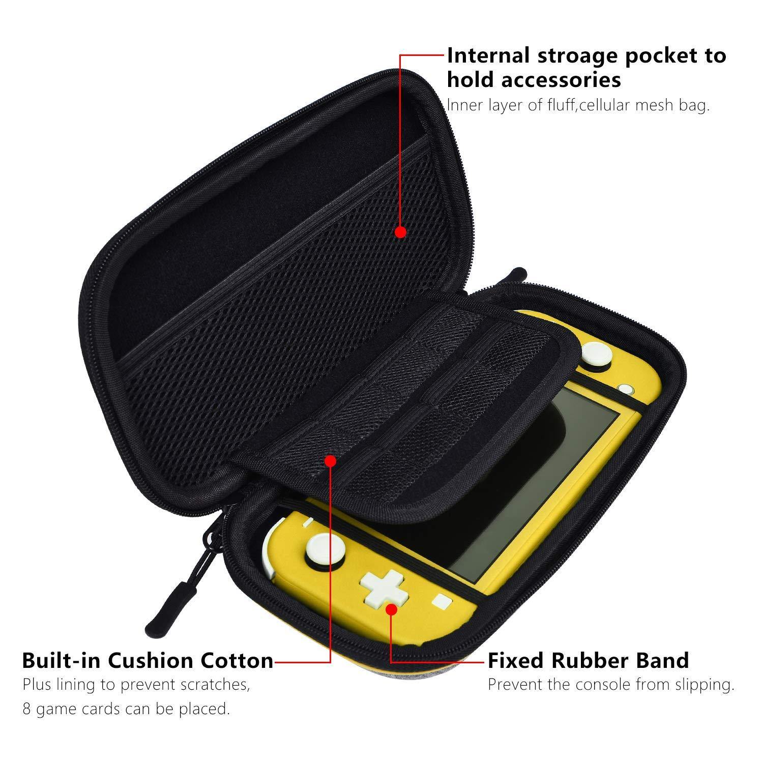 Carry Case for Nintendo Switch Lite - LOGROTATE Portable Hard Shell Travel Carrying Bag - JOY2ESpree