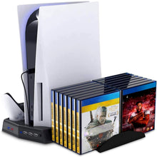 
                        
                          画像をギャラリービューアに読み込む, Vertical Charging Stand for Playstation 5 with Cooling Fan Charging Station Dock - JOY2ESpree
                        
                      