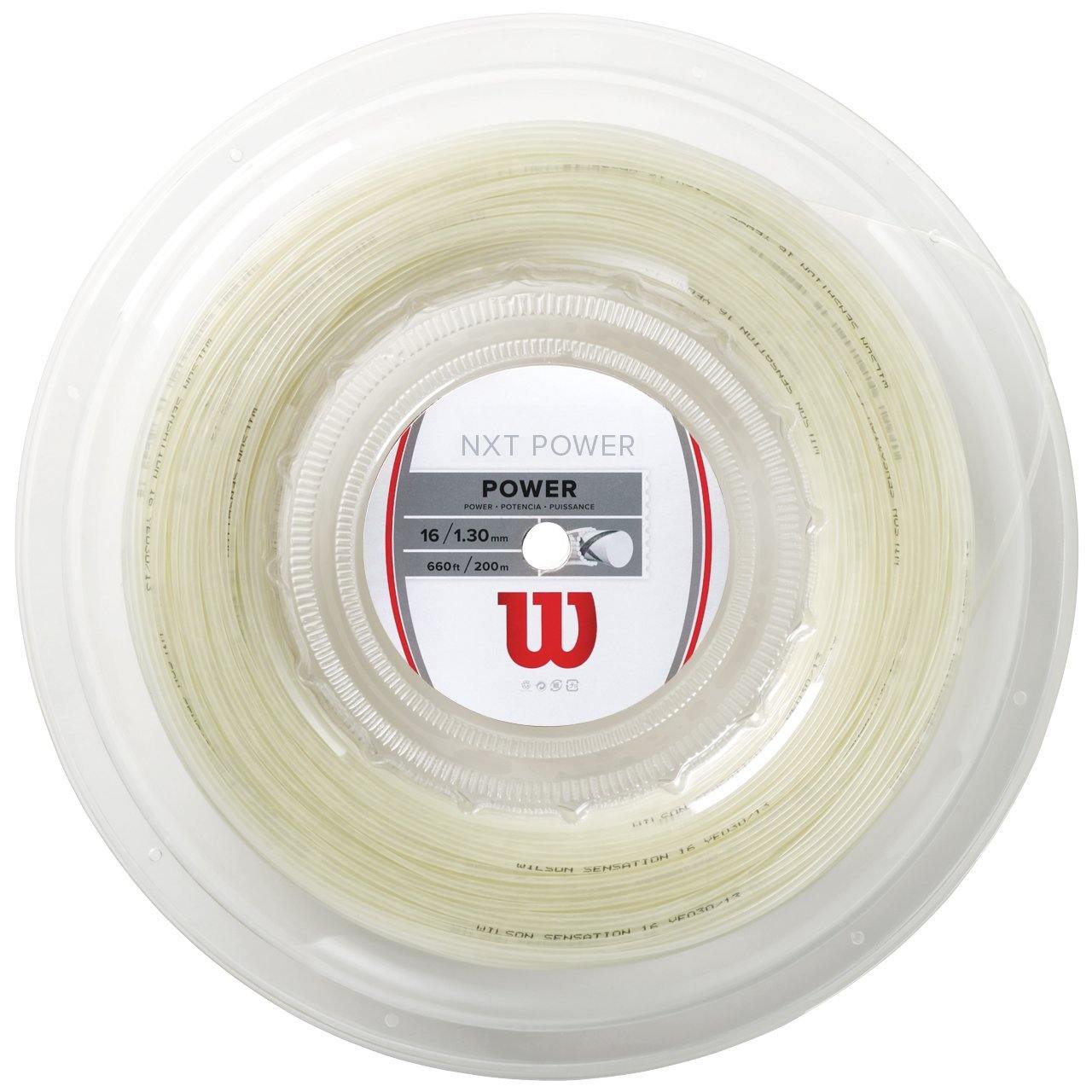 Wilson Sporting Goods NXT Power 16 200M Reel Tennis String, Natural, One Size - JOY2ESpree