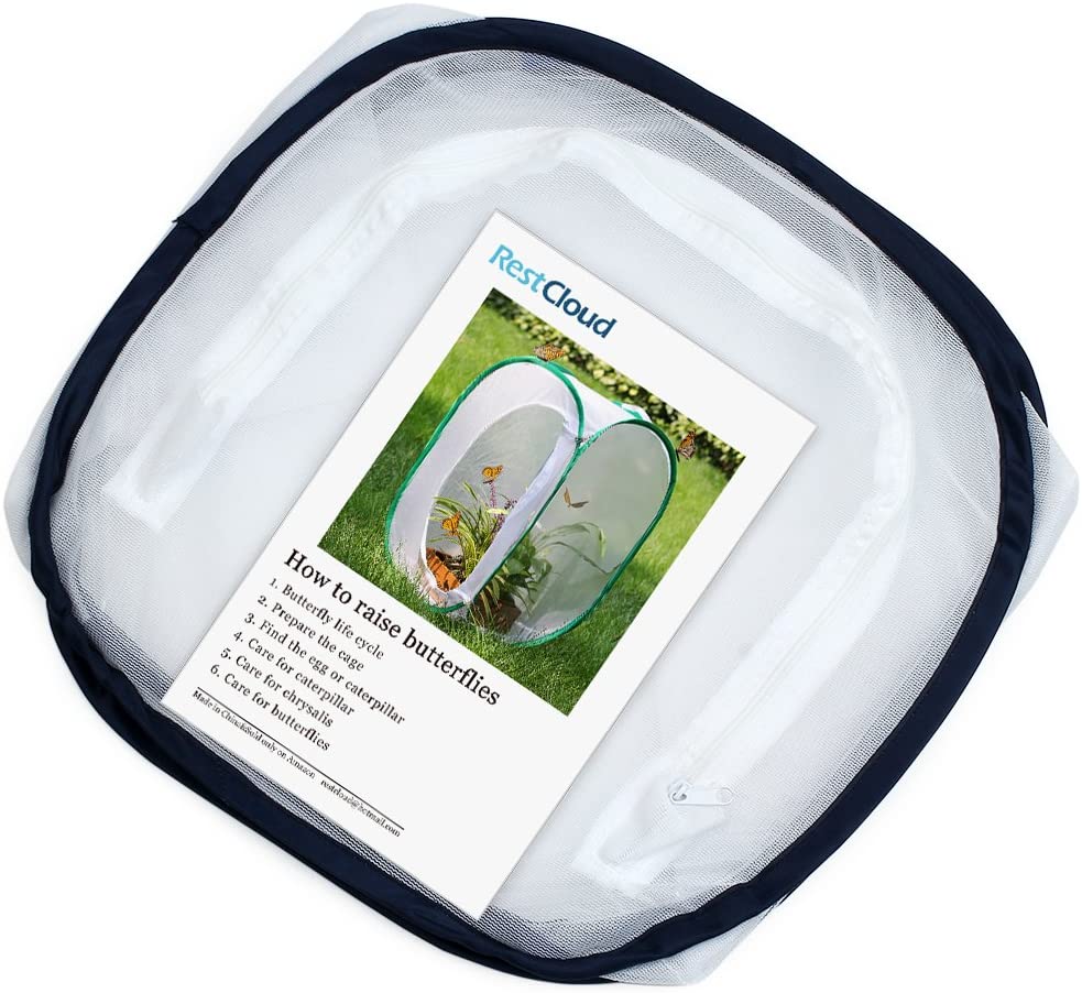 RESTCLOUD Insect and Butterfly Habitat Cage Terrarium Pop-up 23.6 Inches Tall - JOY2ESpree