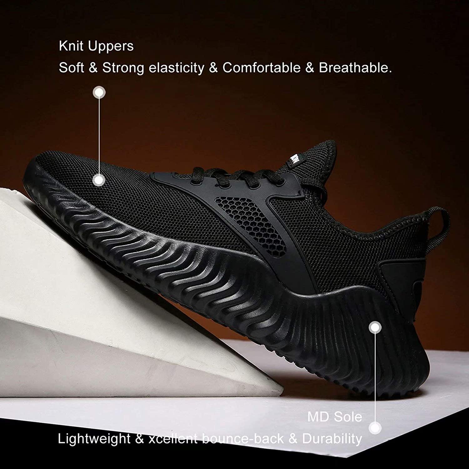 KEEZMZ Men's Running Shoes Fashion Breathable Sneakers Mesh Soft Sole Casual Athletic Lightweight