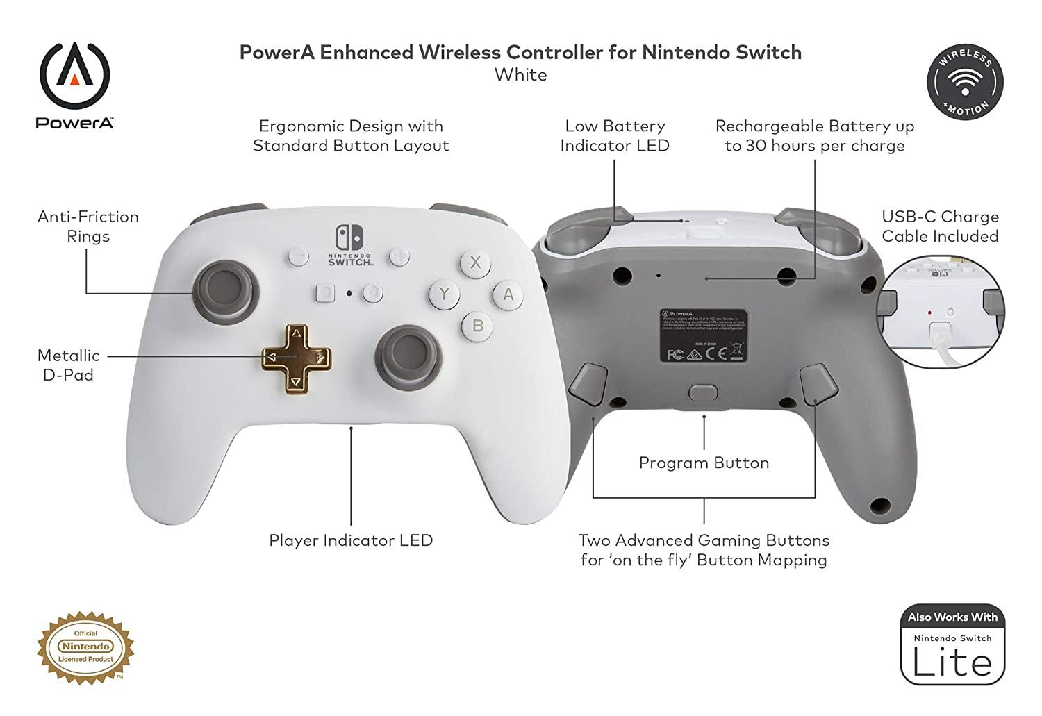 PowerA Enhanced Wireless Controller for Nintendo Switch - JOY2ESpree