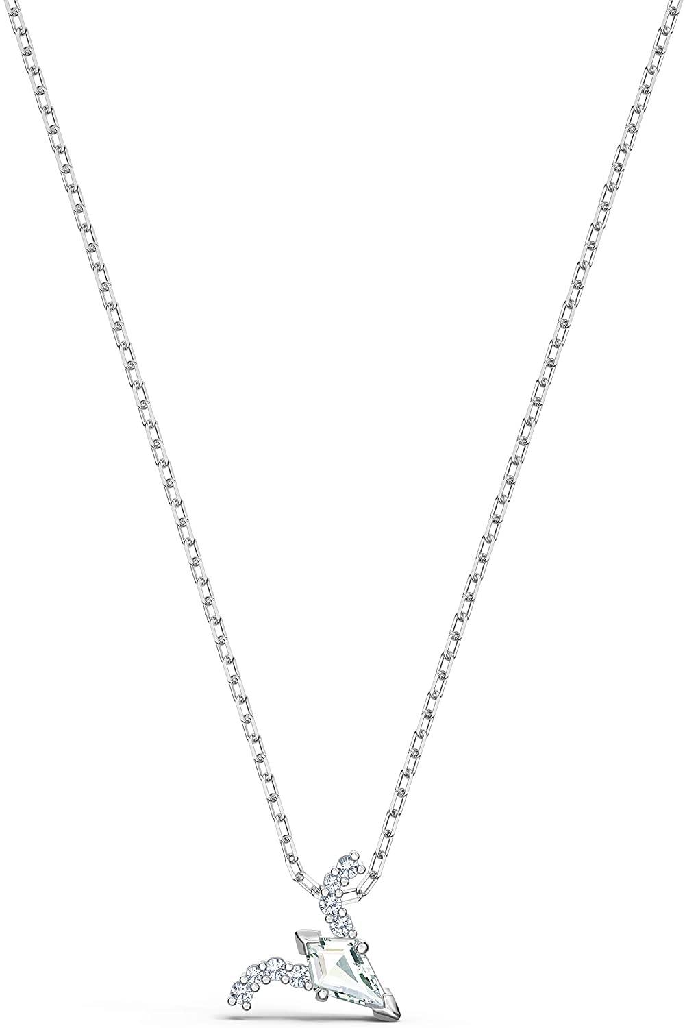 SWAROVSKI Women's All Zodiac Symbols Crystal Pendant, Mixed Metal Finish, Clear White Crystal Necklace Jewelry Collection - JOY2ESpree