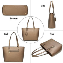 
                        
                          Load image into Gallery viewer, Women Fashion Handbags Wallet Tote Bag Shoulder Bag Top Handle Satchel Purse Set 4pcs
                        
                      