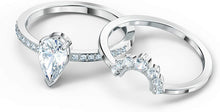 
                        
                          Muat gambar ke penampil Galeri, SWAROVSKI Women's Attract Ring Collection, Rhodium Finish, Clear Crystals - JOY2ESpree
                        
                      