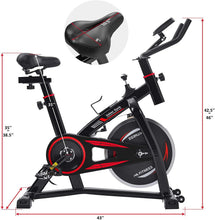 
                        
                          Muat gambar ke penampil Galeri, Exercise bike,Stationary Indoor Cycling Bike for Home Cardio Workout, Belt Drive Exercise Bicycle with LCD Monitor,Max Weight Capacity 330 LBS - JOY2ESpree
                        
                      