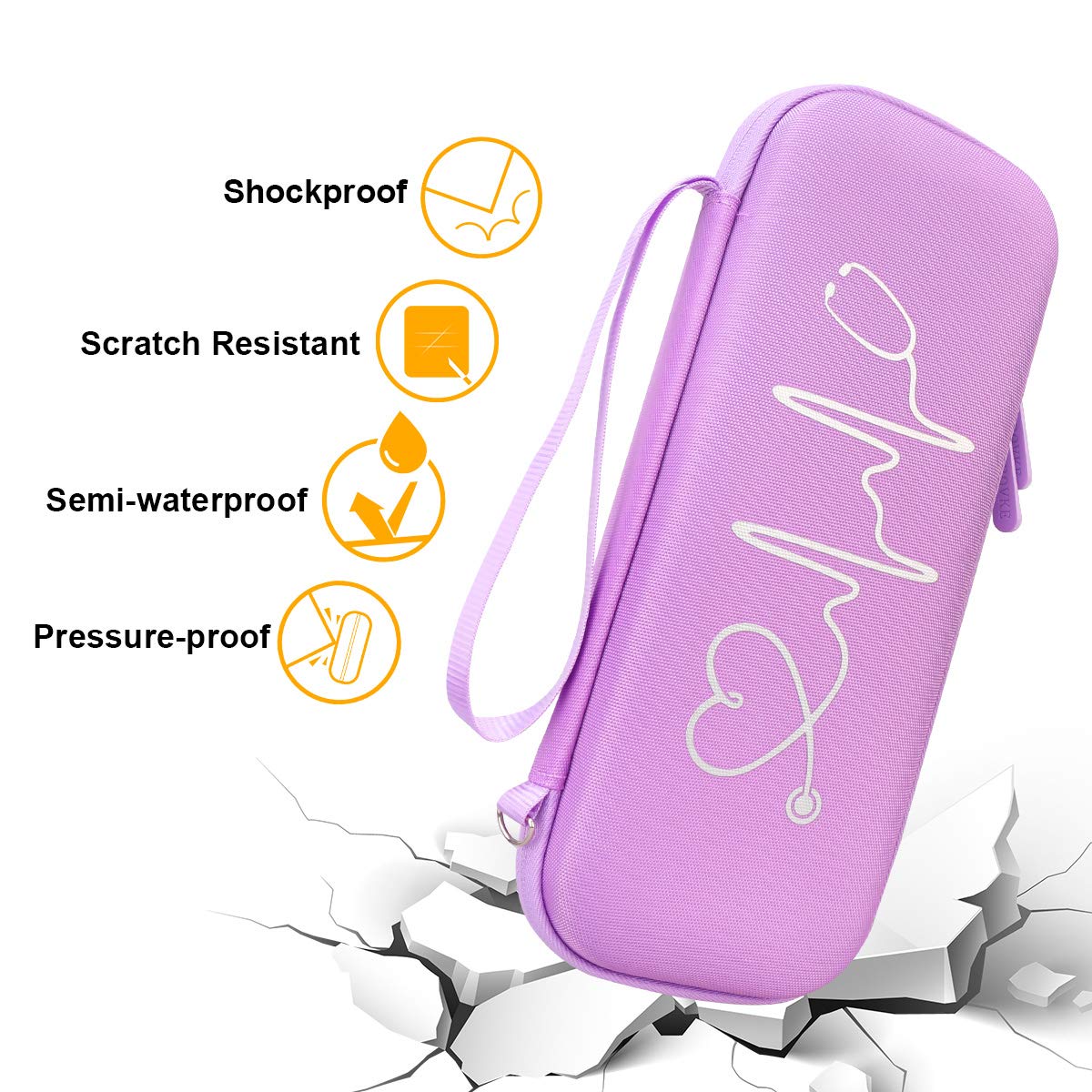 BOVKE Travel Case for 3M Littmann Classic III, Lightweight II S.E, Cardiology IV Diagnostic