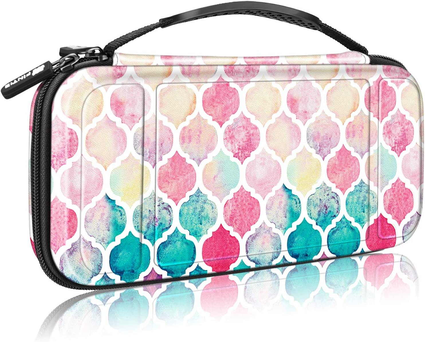 Fintie Carry Case for Nintendo Switch - [Shockproof] Hard Shell Protective Cover Travel Bag w/10 Game Card Slots - JOY2ESpree