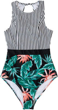 
                        
                          將圖片載入圖庫檢視器 CUPSHE Women's Striped Leafy One Piece Swimsuit
                        
                      