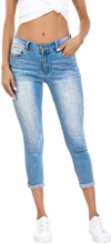 
                        
                          गैलरी व्यूवर में इमेज लोड करें, Resfeber Women's Ripped Boyfriend Jeans Cute Distressed Jeans Stretch Skinny Jeans with Hole
                        
                      