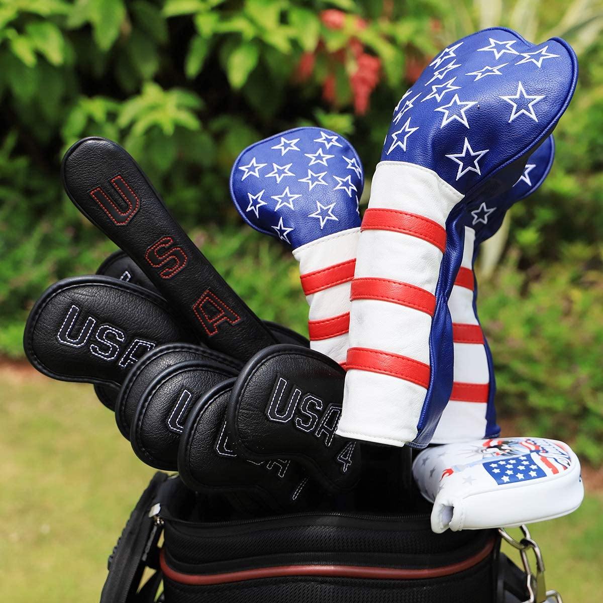 Golf Club Head Covers,Golf Driver Covers Golf Fairway Wood Cover Hybrid Cover - JOY2ESpree