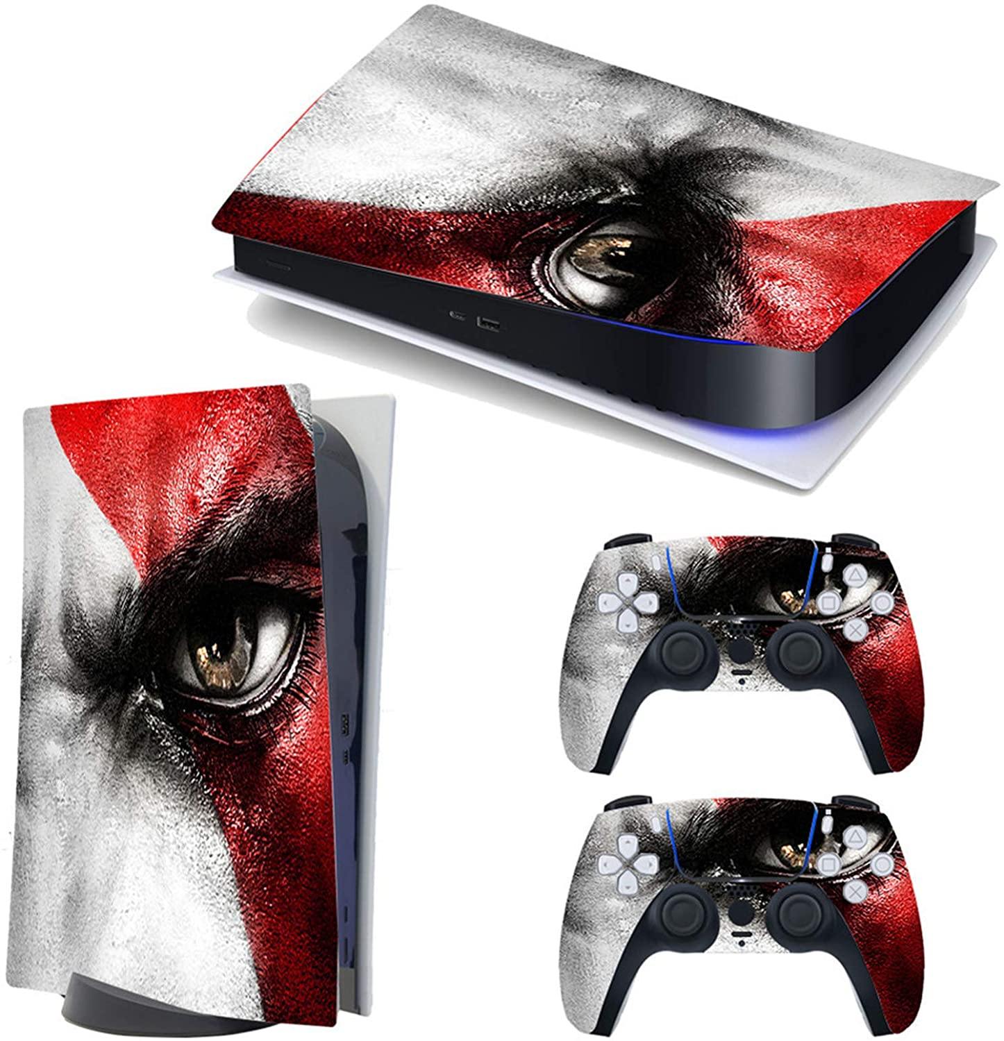 gotor Vinyl Sticker Pattern Decals Skin for PS5 Playstation 5 Console and 2 Controllers Skins (Playstation 5 Digital Edition, Type-E) - JOY2ESpree