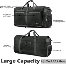 
                        
                          画像をギャラリービューアに読み込む, Gonex 150L Travel Duffel Bag Foldable Extra Large Duffle Bag XL Heavy Duty for Men Women for Luggage Shopping Gray
                        
                      