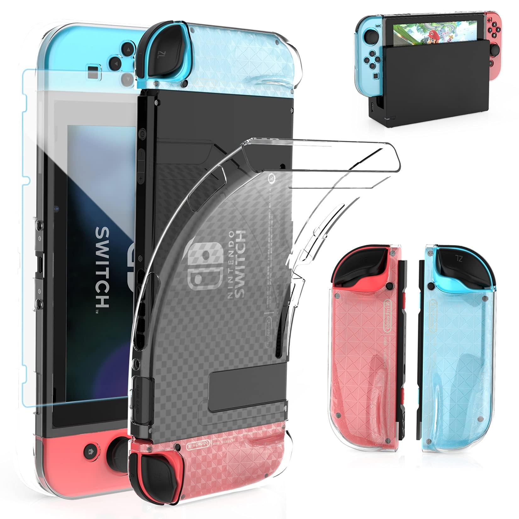 HEYSTOP Case Compatible with Nintendo Switch, Dockable Soft TPU Protective Case Cover - JOY2ESpree