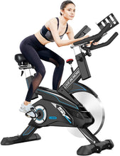 
                        
                          Cargar imagen en el visor de la galería, Pooboo Indoor Cycling Bike Belt Drive Exercise Bike Stationary with Comfortable Seat Cushion, Tablet Holder and LCD Monitor for Home Workout - JOY2ESpree
                        
                      