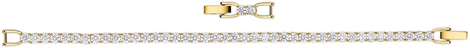 SWAROVSKI Women's Tennis Deluxe Jewelry Collection, Clear Crystals - JOY2ESpree