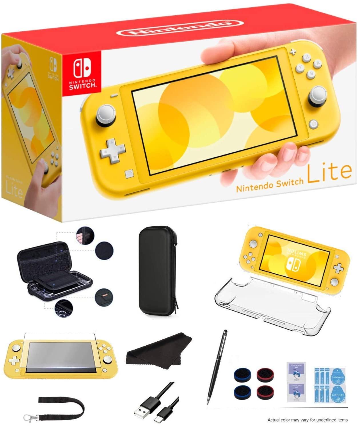 Newest Nintendo Switch Lite - Coral Game Console, 5.5” LCD Touch 1280x720 Screen, Built-in +Control Pad, WiFi, Bluetooth with GalliumPi 10-in-1 Bundle - JOY2ESpree