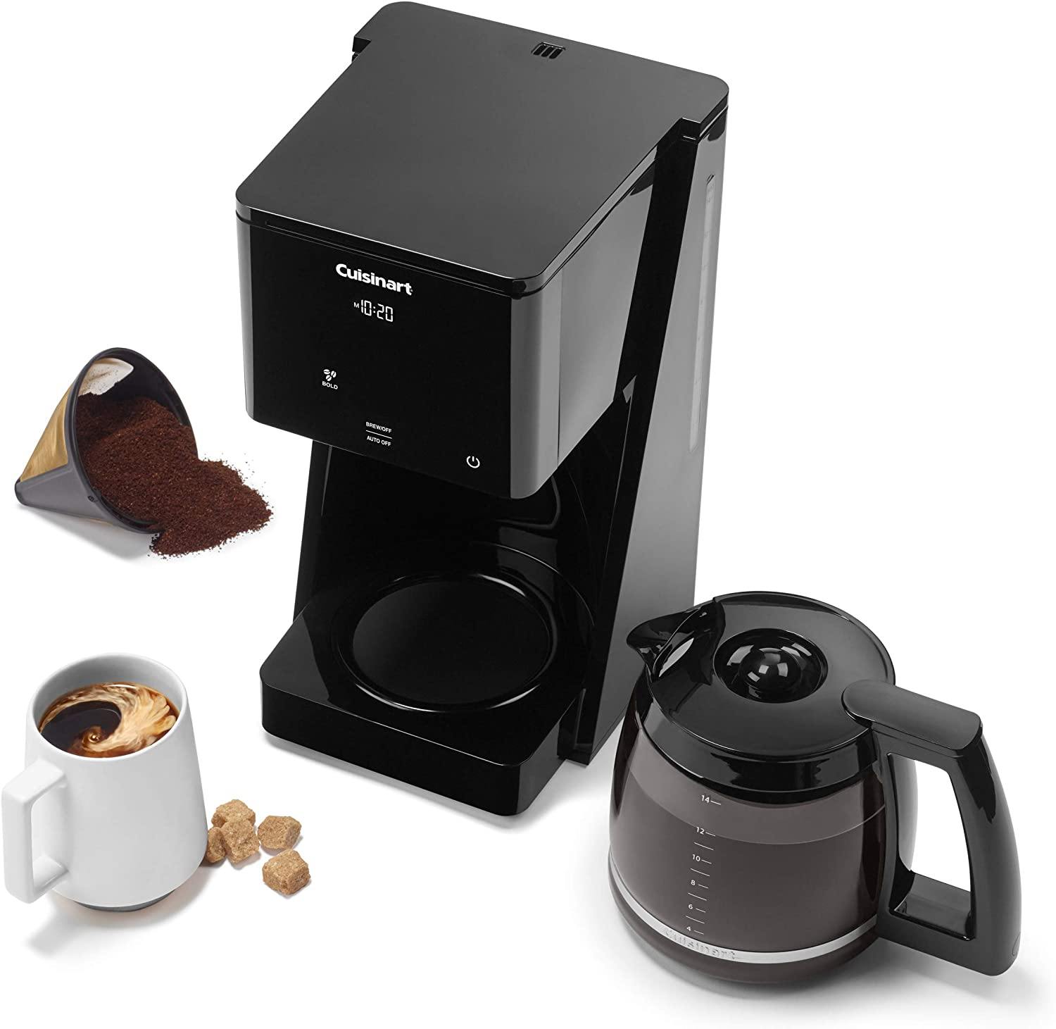 Cuisinart DCC-T20 14-Cup Programmable Coffeemaker Touchscreen, Black - JOY2ESpree