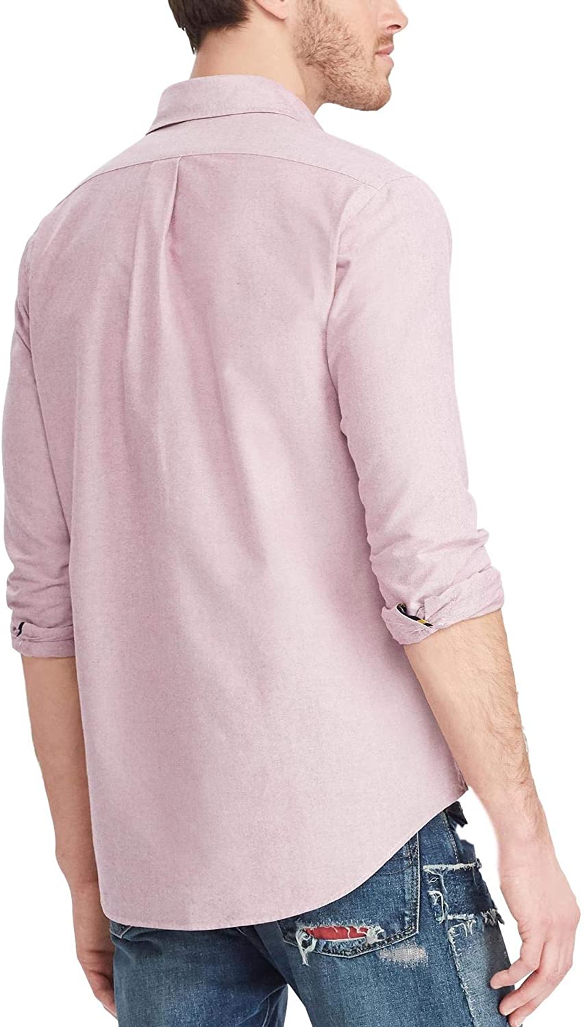 Ralph Lauren Mens Logo Button-Down Dress Shirt