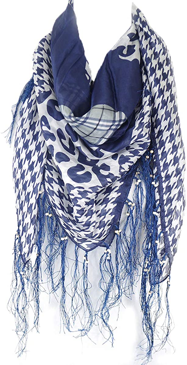 Double Layer Silk scarf, Floral Ruffle Silk Scarf, Summer scarf
