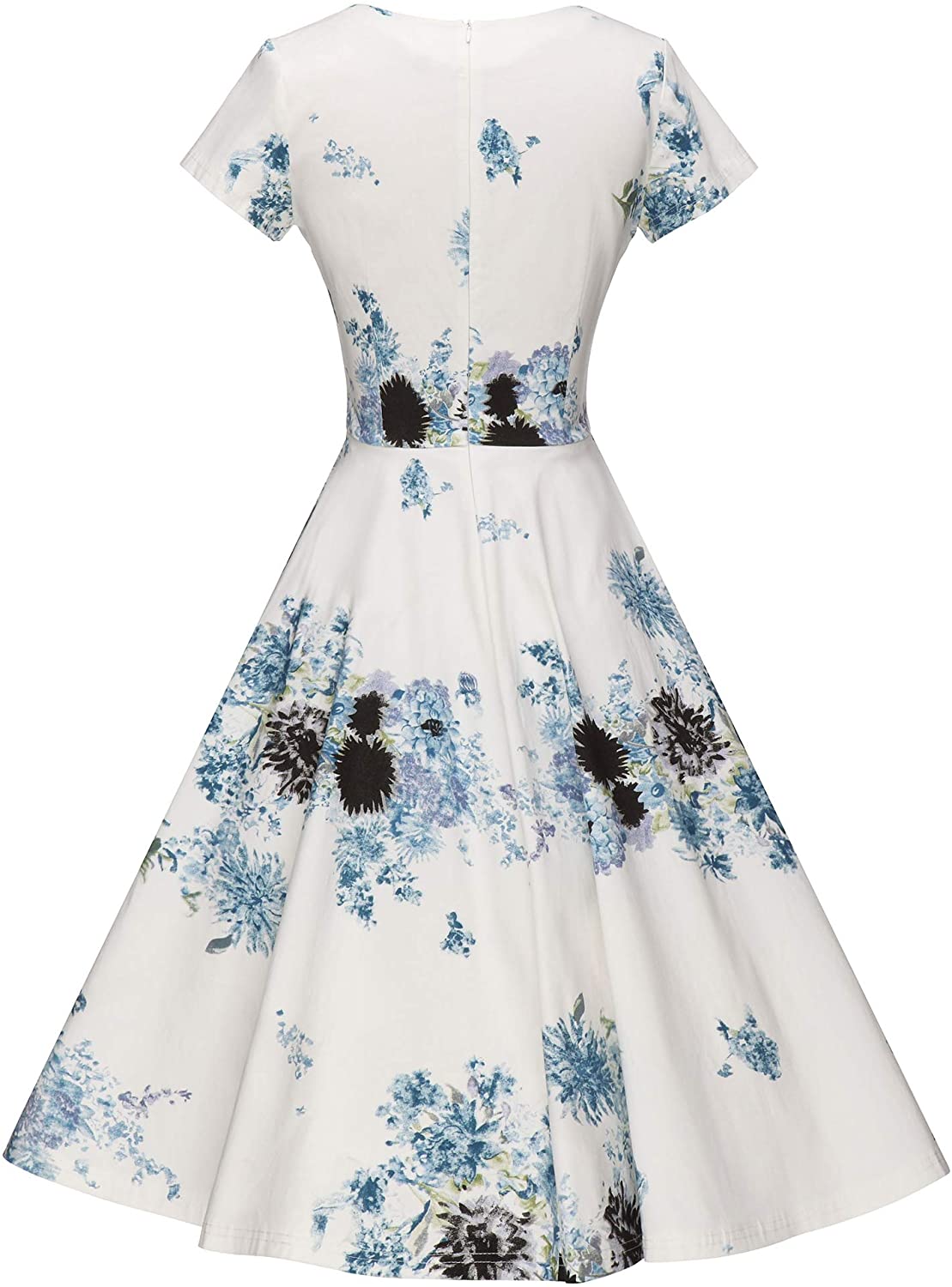 GownTown Women's 1950's Vintage Rockabilly Swing Stretchy Dress