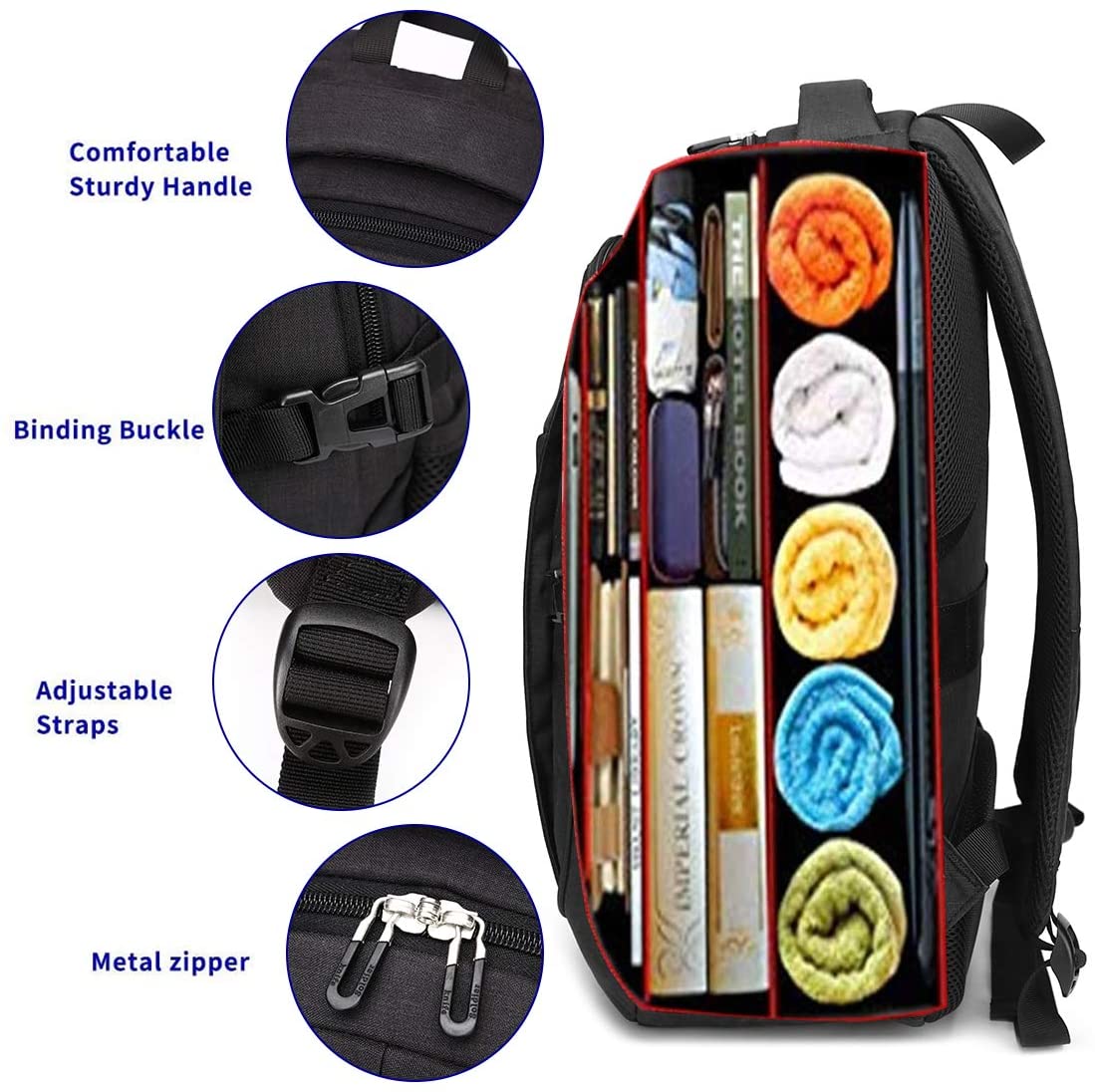 SHRRADOO Durable Anti Theft Laptop Backpack Travel Backpacks Bookbag