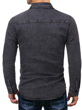 
                        
                          गैलरी व्यूवर में इमेज लोड करें, Cloudstyle Men's Regular Fit Button Down Casual Denim Shirts Long Sleeve Jean Shirts
                        
                      