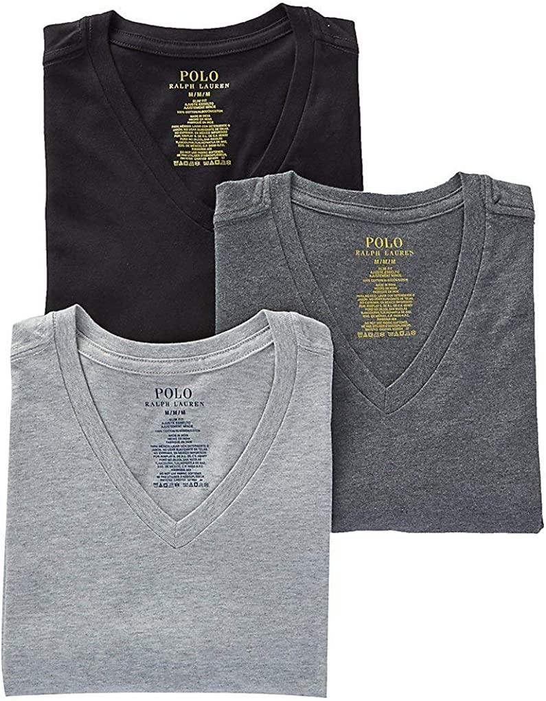 Polo Ralph Lauren Men's Slim Fit w/Wicking 3-Pack V-Neck