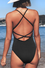 
                        
                          गैलरी व्यूवर में इमेज लोड करें, CUPSHE Women's Solid Color V Neck Lace Up One Piece Swimsuit
                        
                      