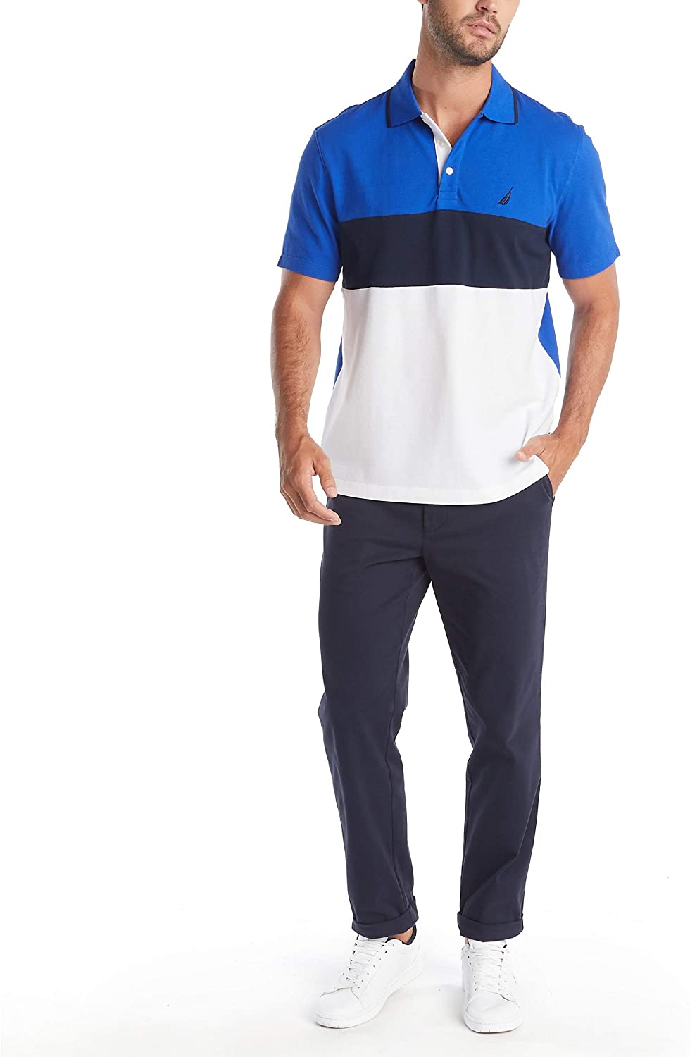 Nautica Men's Short Sleeve Cotton Polo T-Shirt - JOY2ESpree