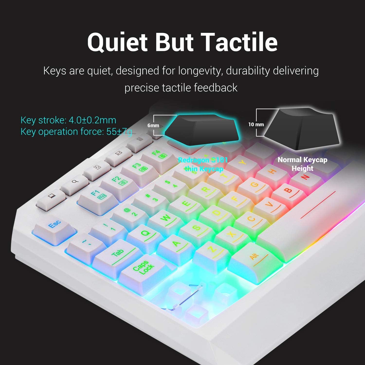 Redragon S101 Wired Gaming Keyboard and Mouse Combo RGB Backlit Gaming Keyboard - JOY2ESpree